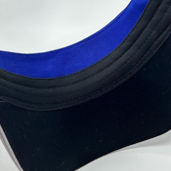 Vintage 90s NASCAR Jimmie Johnson Visor Hat Team Lowes Racing Strapback Blue - Picture 5 of 9